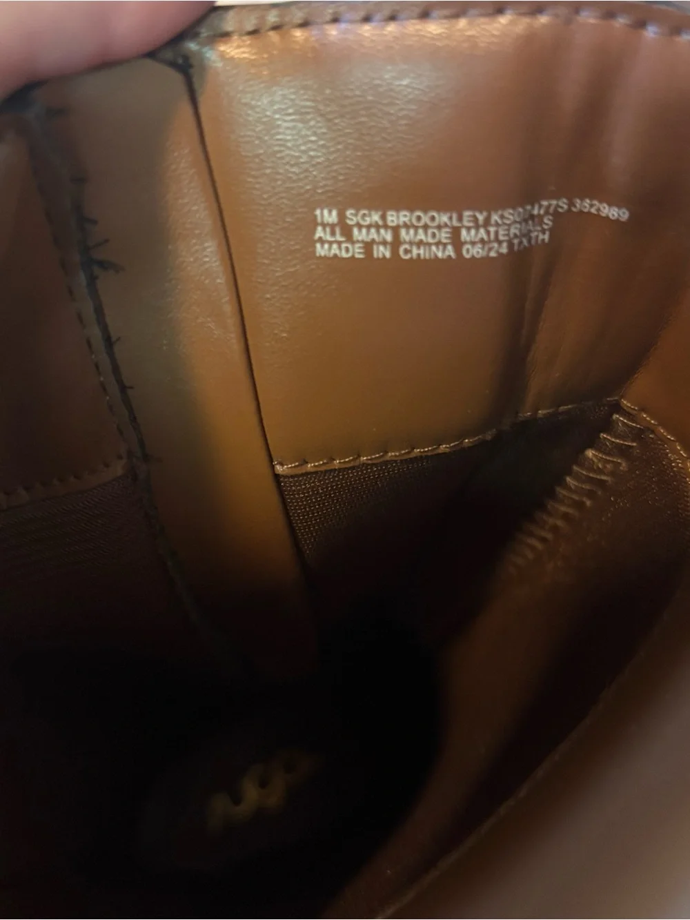 Sugar Brown Tall Girls Faux Leather zip up Boots